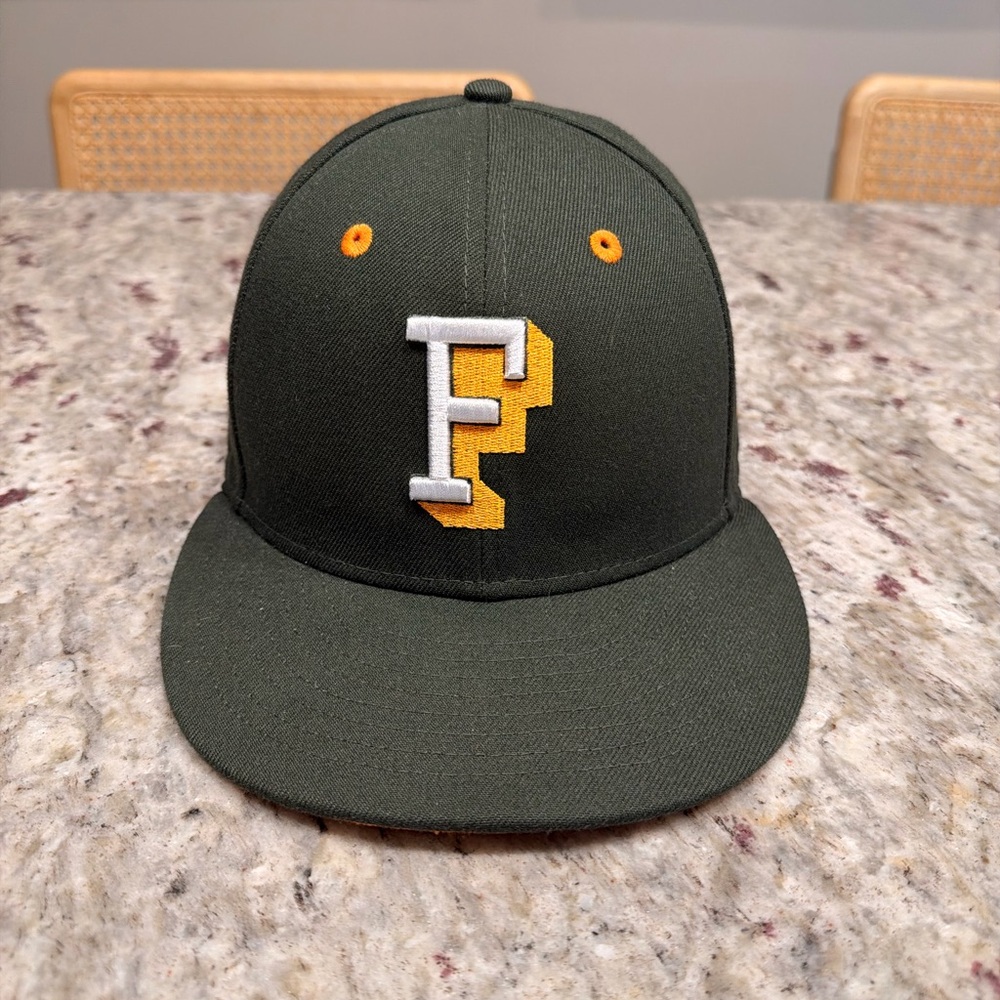 New Era Dark Feature Green Cap with Yellow and White Logo